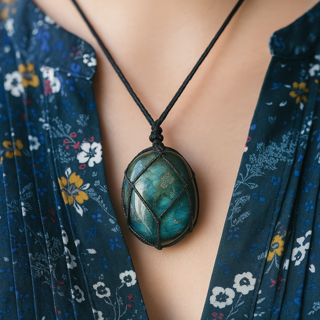 Dragon's Heart Labradorite Necklace Auralya