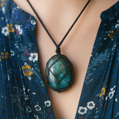 Dragon's Heart Labradorite Necklace Auralya