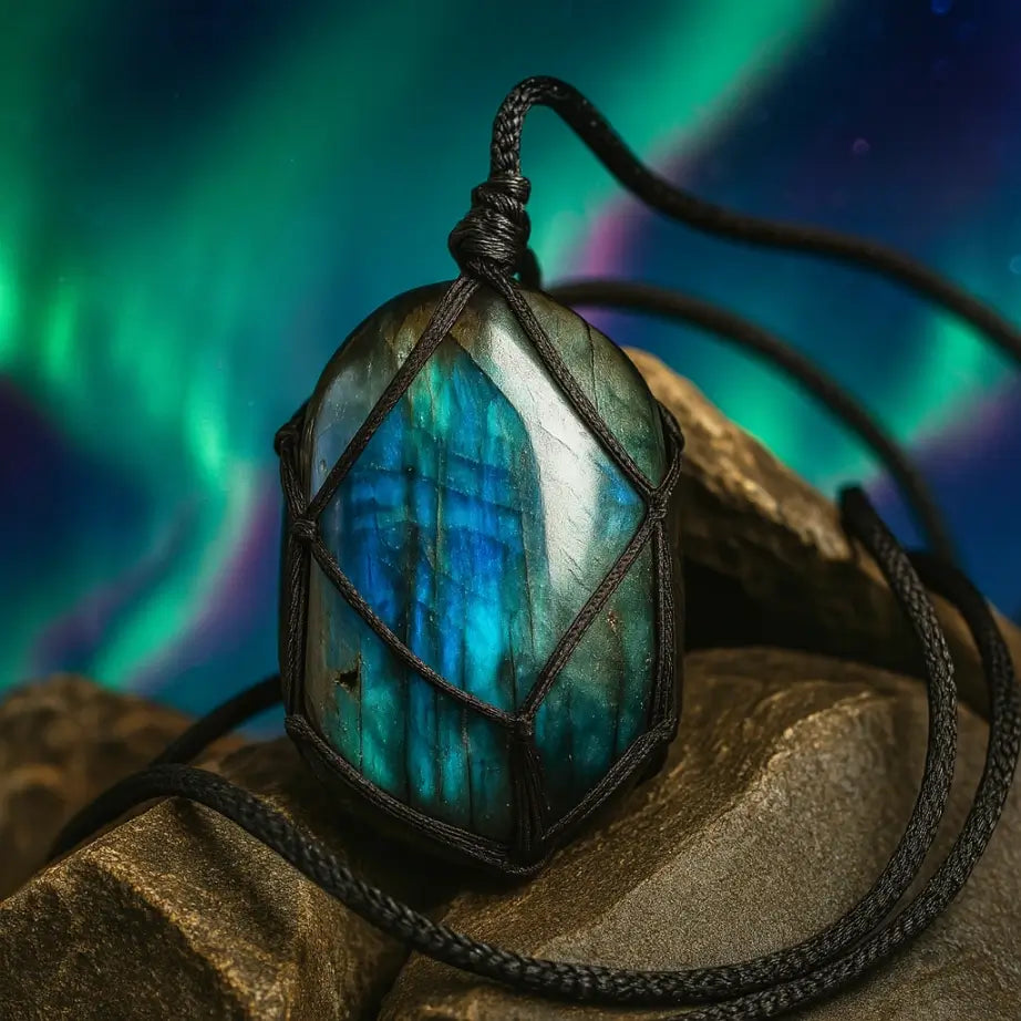Dragon's Heart Labradorite Necklace Auralya