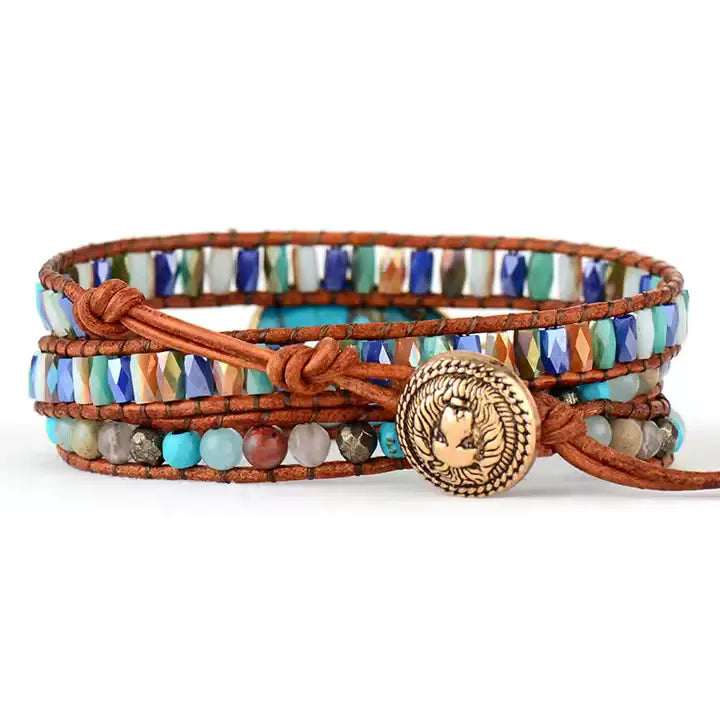 Natural Turquoise & Jasper Bracelet Auralya